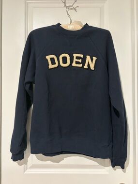 FOR TRADE! Doen Varsity Sweatshirt in Dark Navy